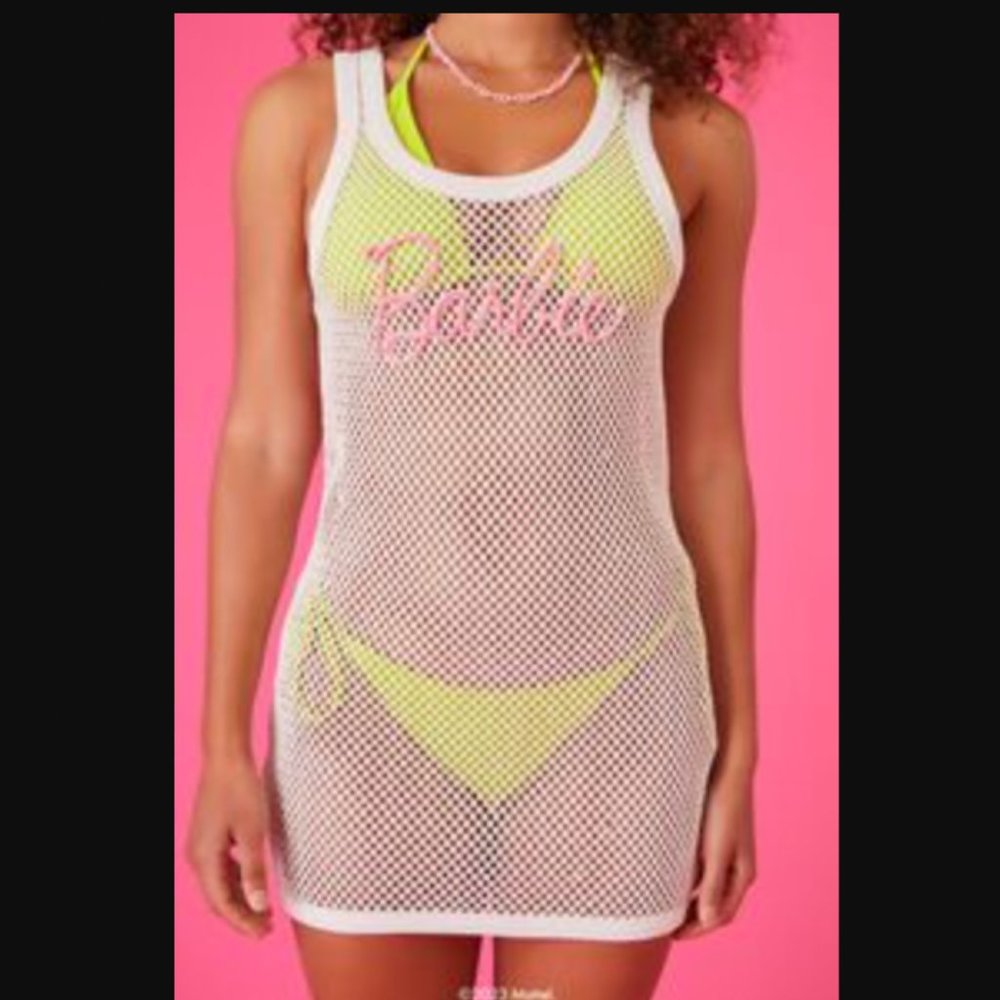 Barbie x Forever 21 | Barbie Swim Cover-Up Dress - Picture 4 of 14